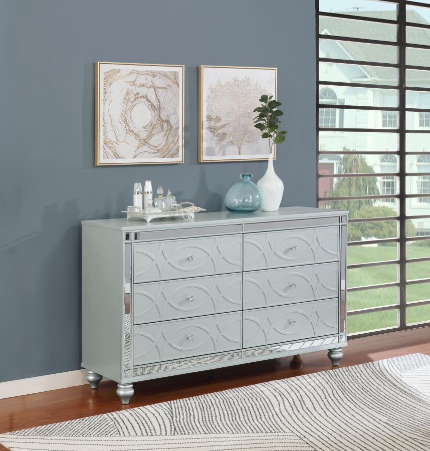 Gunnison - 6 - Drawer Dresser Dressers by CoasterEssence - Walls Furniture & Mattress
