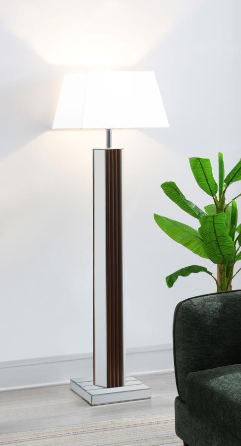 Elena - Square Tapered Mirrored Lamp Table Lamps by Coaster Fine Furniture - Walls Furniture & Mattress
