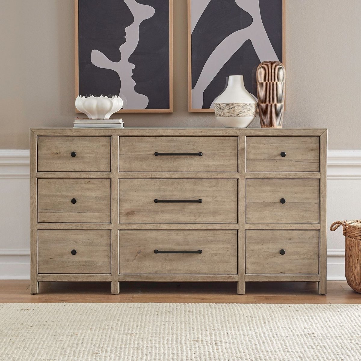 Proximity Place - 9 Drawer Dresser - Brown Dressers by Liberty Furniture - Walls Furniture & Mattress