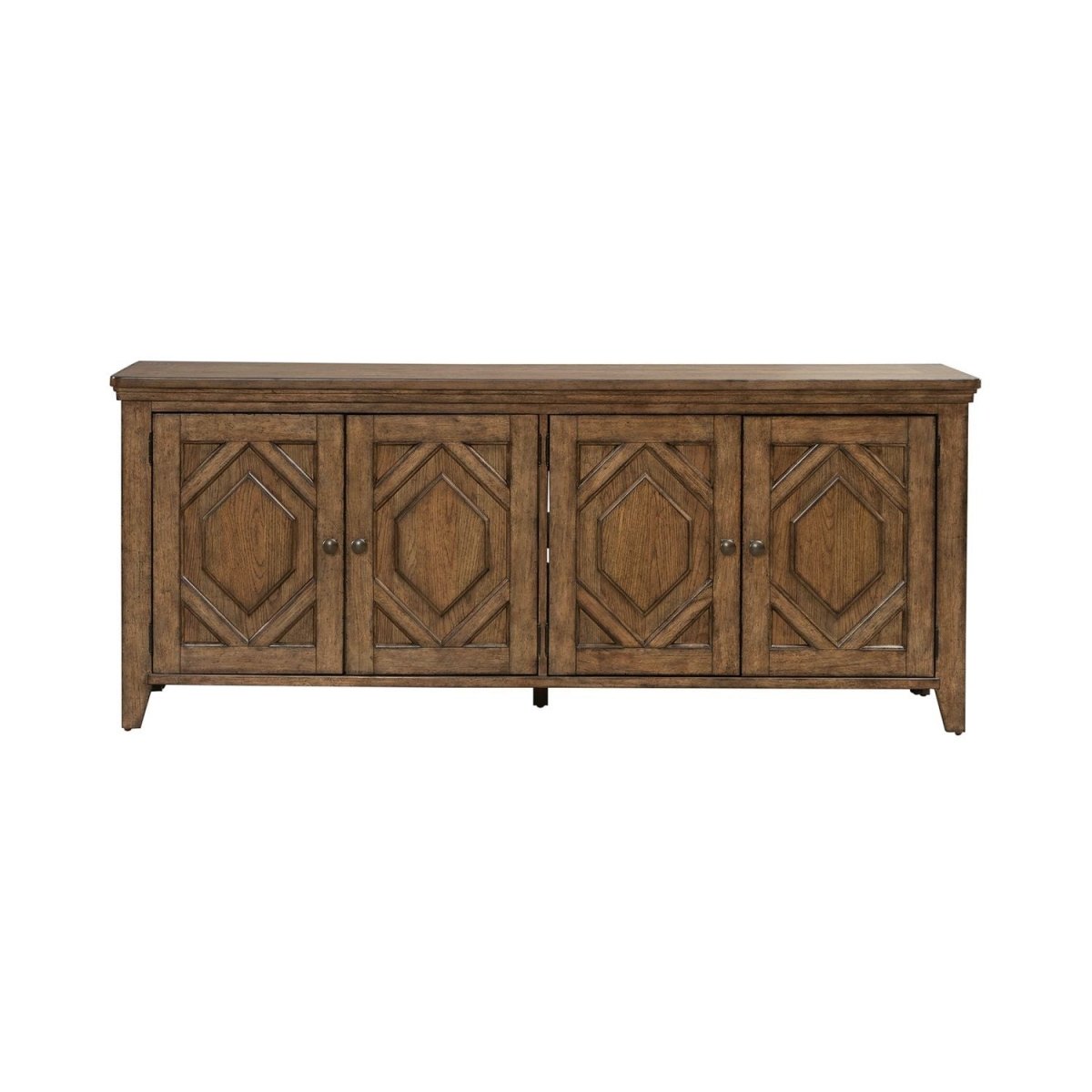 Carolina Park - 78" TV Console - Brown TV Stands by Liberty Furniture - Walls Furniture & Mattress