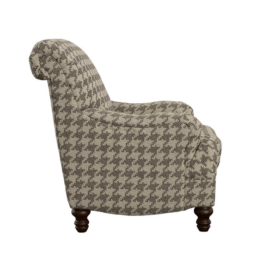 Glenn - Upholstered English Arm Accent Chair Arm Chairs by CoasterElevations - Walls Furniture & Mattress