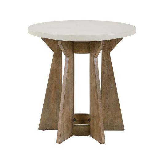 Berkley Square - Round End Table - Brown End Tables by Liberty Furniture - Walls Furniture & Mattress