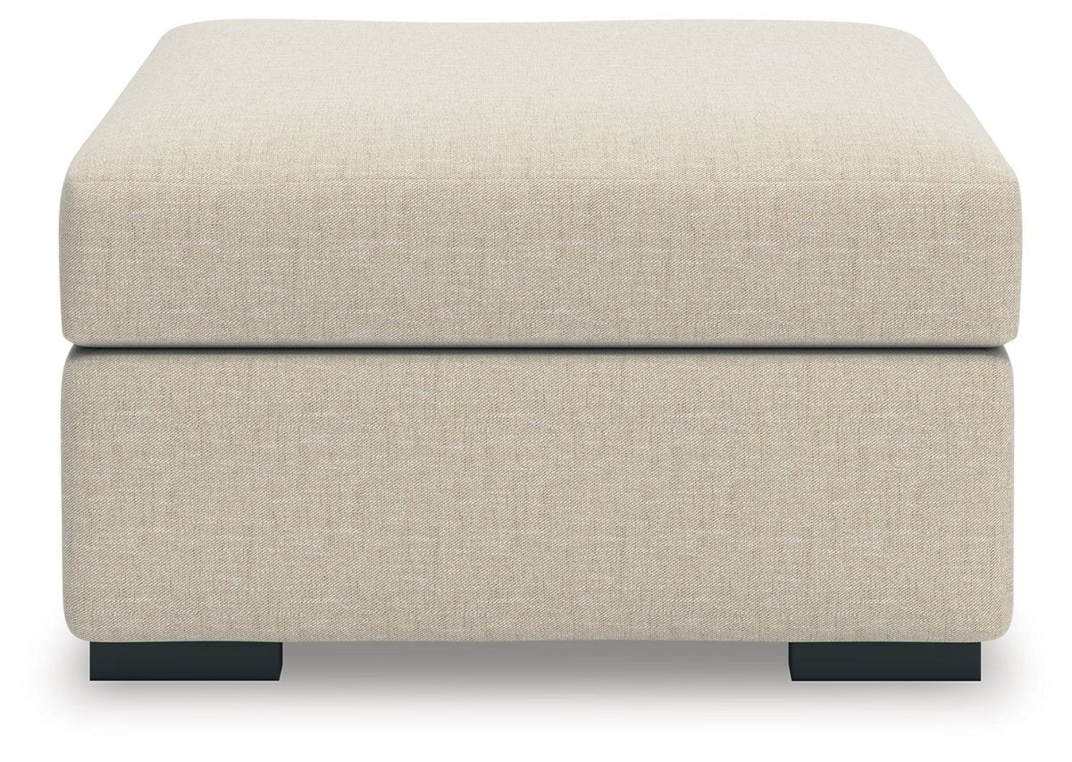 LadyMae - Oversized Accent Ottoman - Twill Accent Ottomans by Benchcraft® - Walls Furniture & Mattress