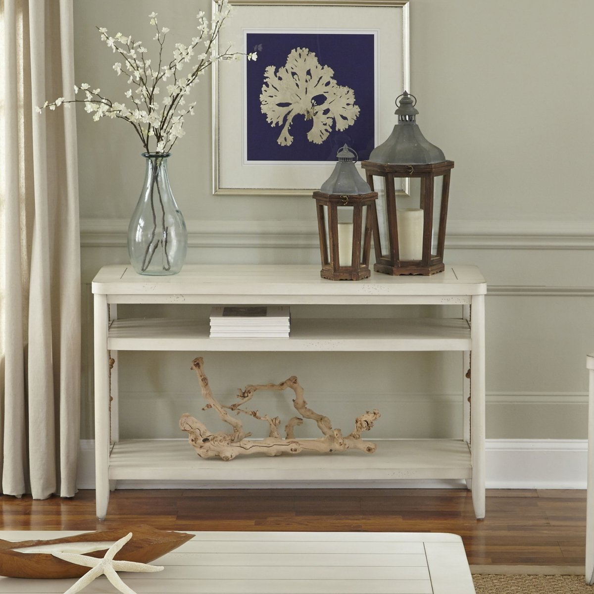 Dockside - Sofa Table - White Sofa Tables by Liberty Furniture - Walls Furniture & Mattress
