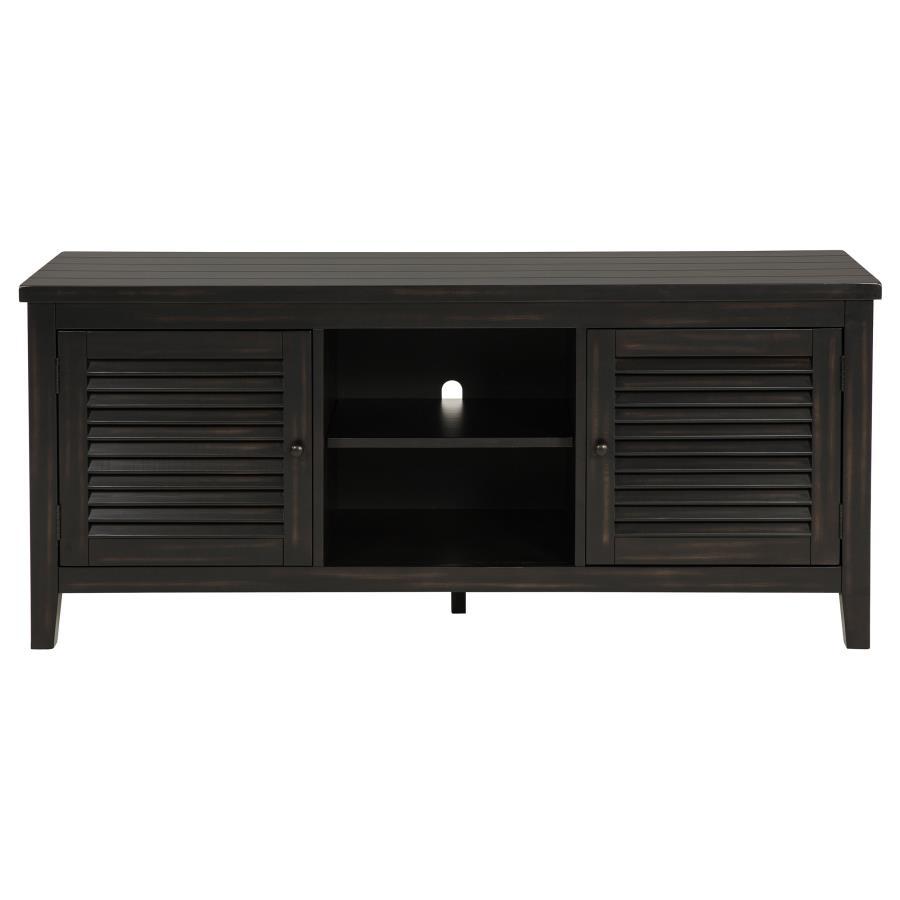 Concord - 2 - Door TV Stand Console - Distressed Java TV Stands by Coaster Fine Furniture - Walls Furniture & Mattress