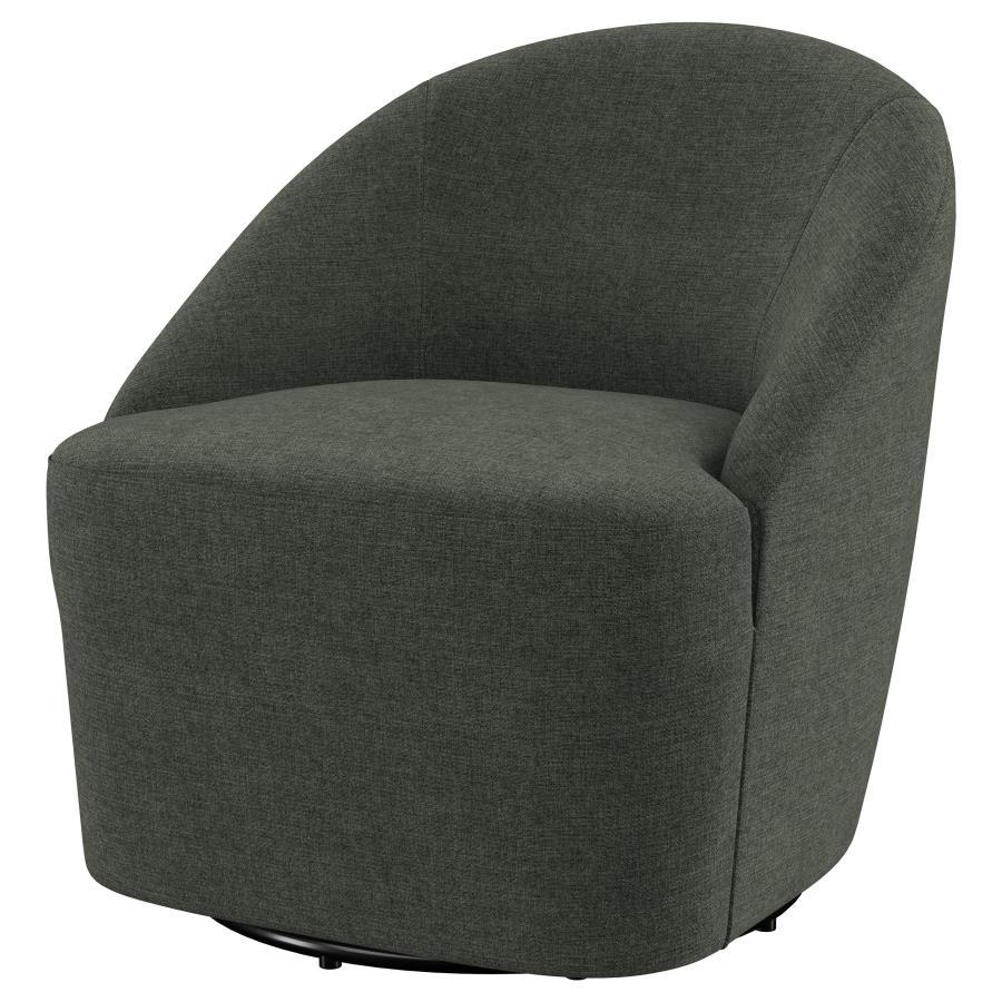 Leon - Upholstered Barrel Accent Swivel Chair Swivel Chairs by Coaster Fine Furniture - Walls Furniture & Mattress