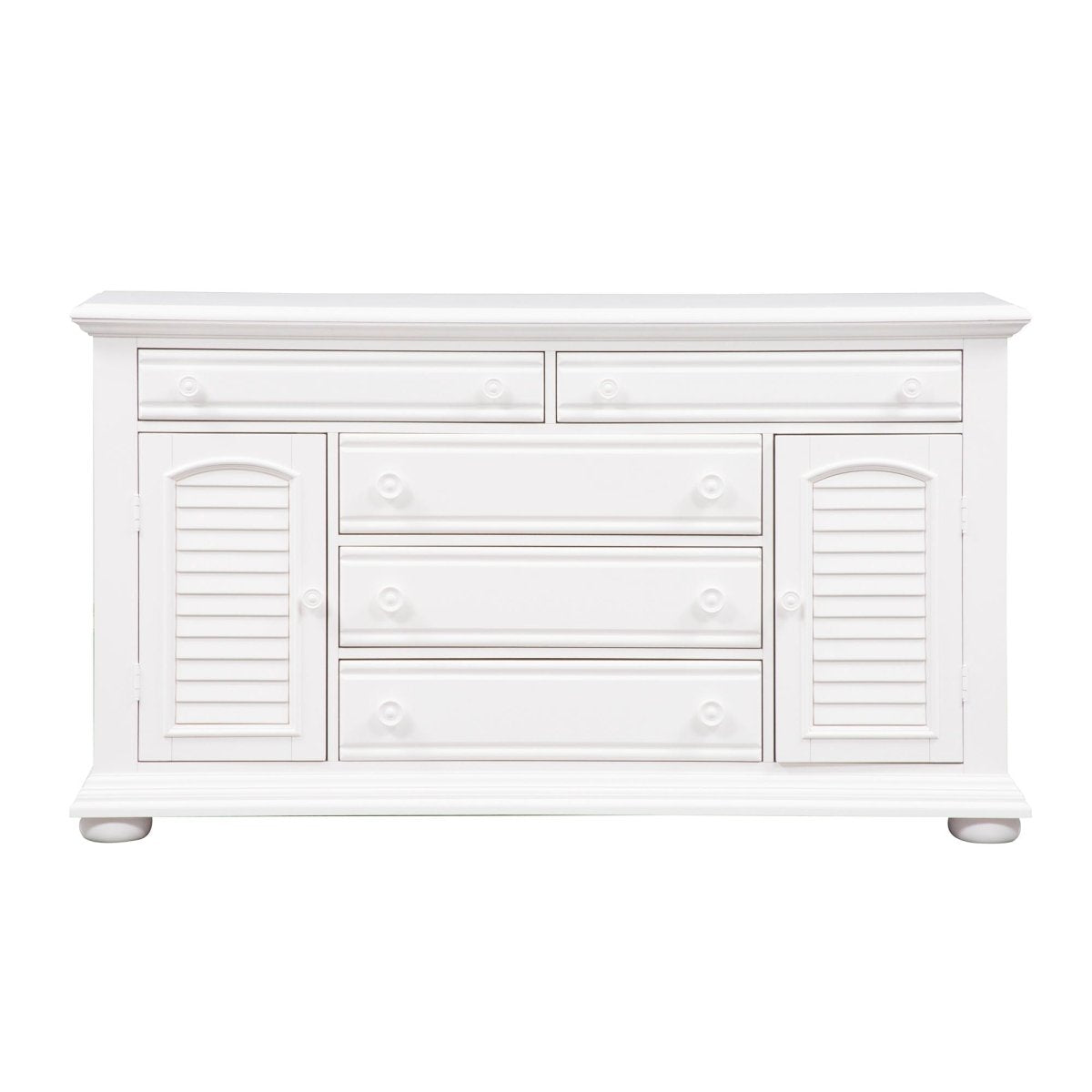 Summer House - 2 Door 5 Drawer Dresser - White Dressers by Liberty Furniture - Walls Furniture & Mattress