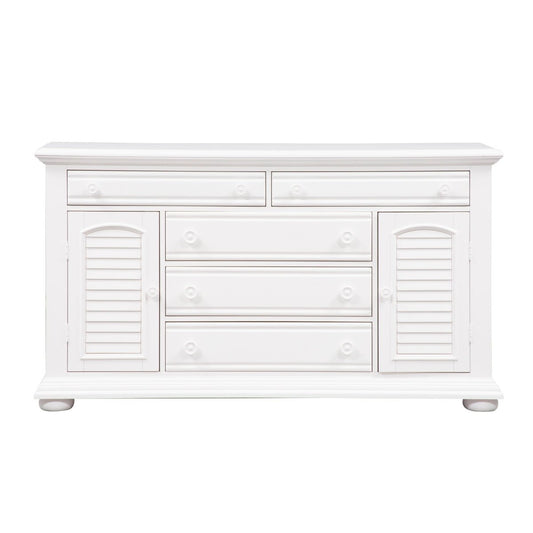 Summer House - 2 Door 5 Drawer Dresser - White Dressers by Liberty Furniture - Walls Furniture & Mattress