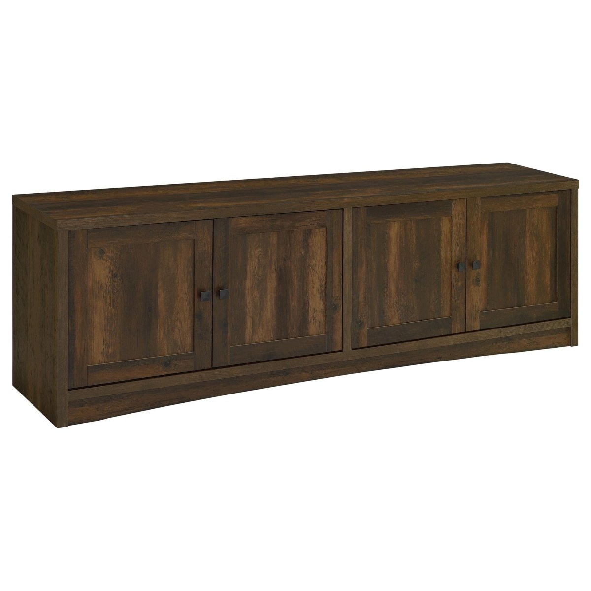 Laughlin - 4 Door Engineered Wood TV Stand - Dark Pine TV Stands by CoasterEveryday - Walls Furniture & Mattress