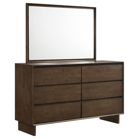 Glenwood - 6 - Drawer Dresser Cabinet Dressers by Coaster Fine Furniture - Walls Furniture & Mattress