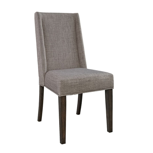 Double Bridge - Upholstered Side Chair - Dark Brown Side Chairs by Liberty Furniture - Walls Furniture & Mattress