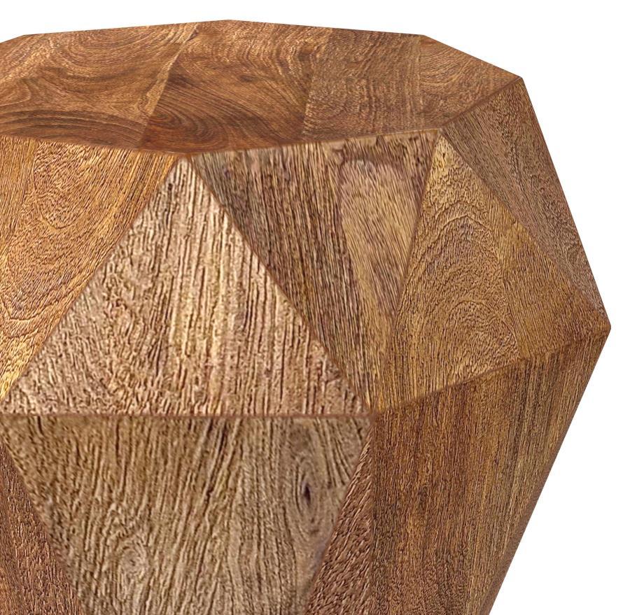 Jacinto - Octagonal Solid Mango Wood Side Table Side Tables by Coaster Fine Furniture - Walls Furniture & Mattress