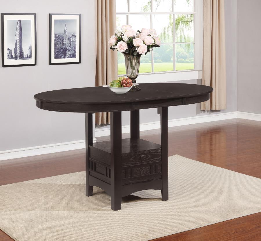 Lavon - Oval Extension Counter Dining Table - Espresso Counter Tables by CoasterEveryday - Walls Furniture & Mattress
