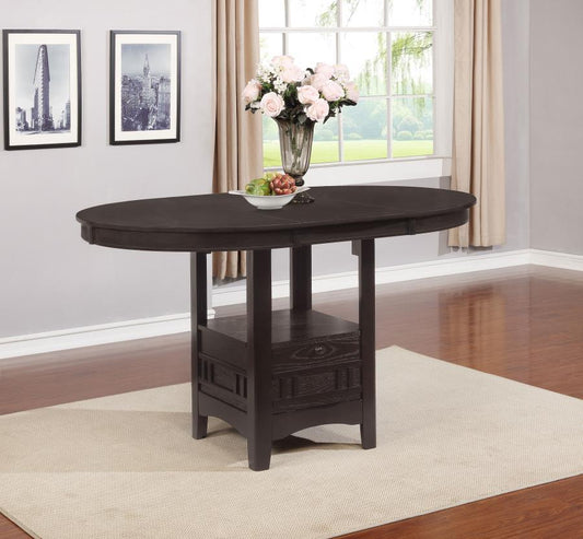 Lavon - Oval Extension Counter Dining Table - Espresso Counter Tables by CoasterEveryday - Walls Furniture & Mattress