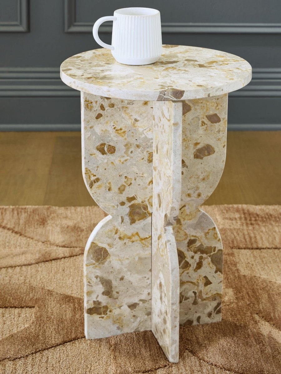 Treygan - Accent Table - Beige Accent Tables by Signature Design by Ashley® - Walls Furniture & Mattress