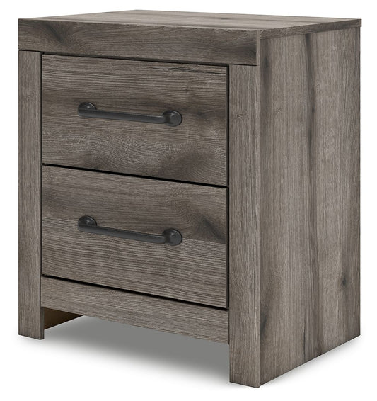 Graystorm - Two Drawer Night Stand - Brown Gray Nightstands w/ Charging Stations by Signature Design by Ashley® - Walls Furniture & Mattress