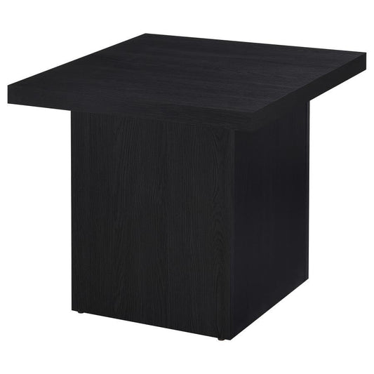 Devar - Square Engineered Laminate End Side Table - Black End Tables by Coaster Fine Furniture - Walls Furniture & Mattress