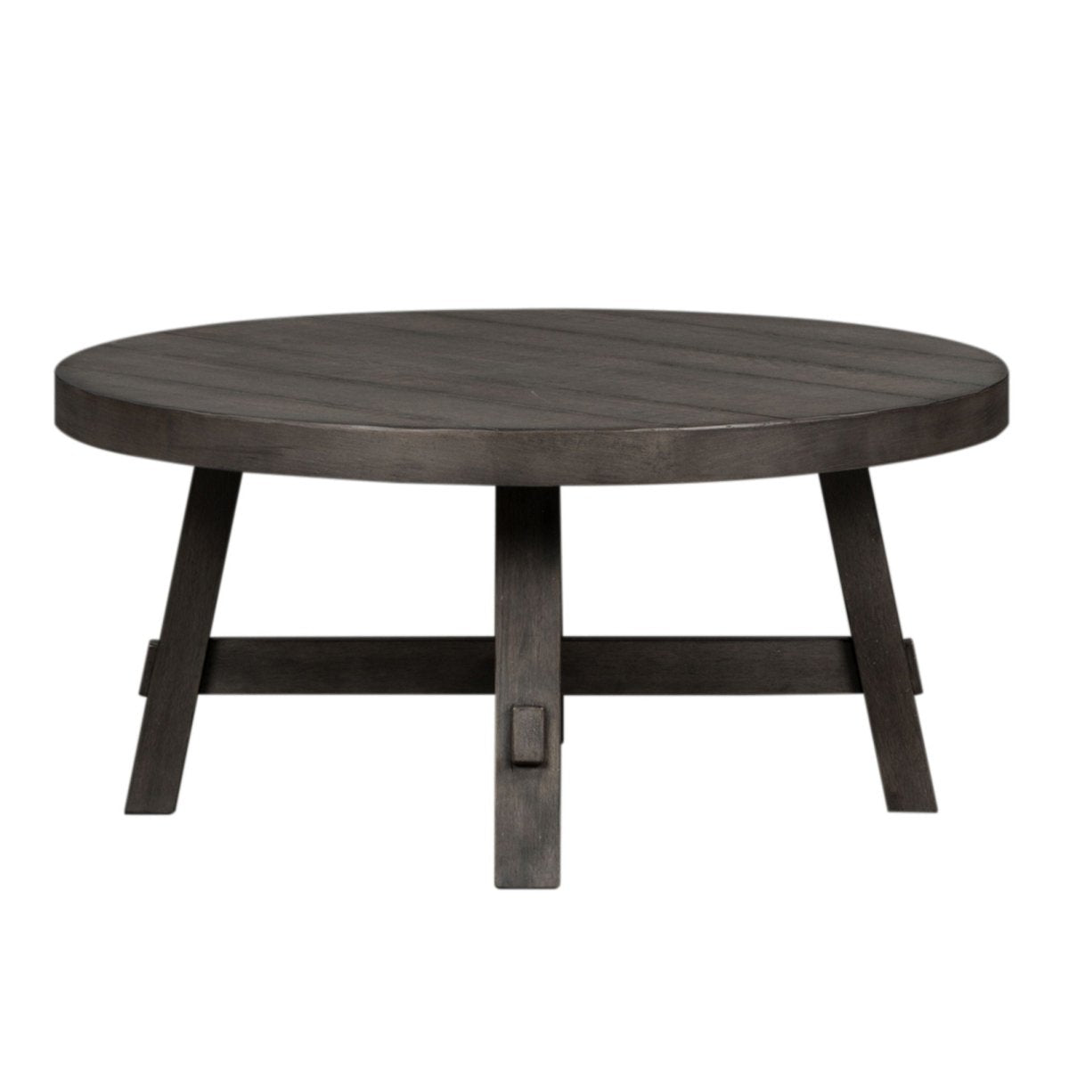 Modern Farmhouse - Splay Leg Round Cocktail Table Cocktail Tables by Liberty Furniture - Walls Furniture & Mattress