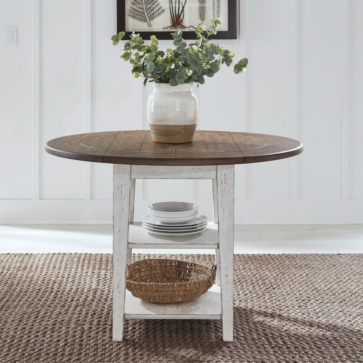 Al Fresco - Drop Leaf Table - White Dining Tables by Liberty Furniture - Walls Furniture & Mattress