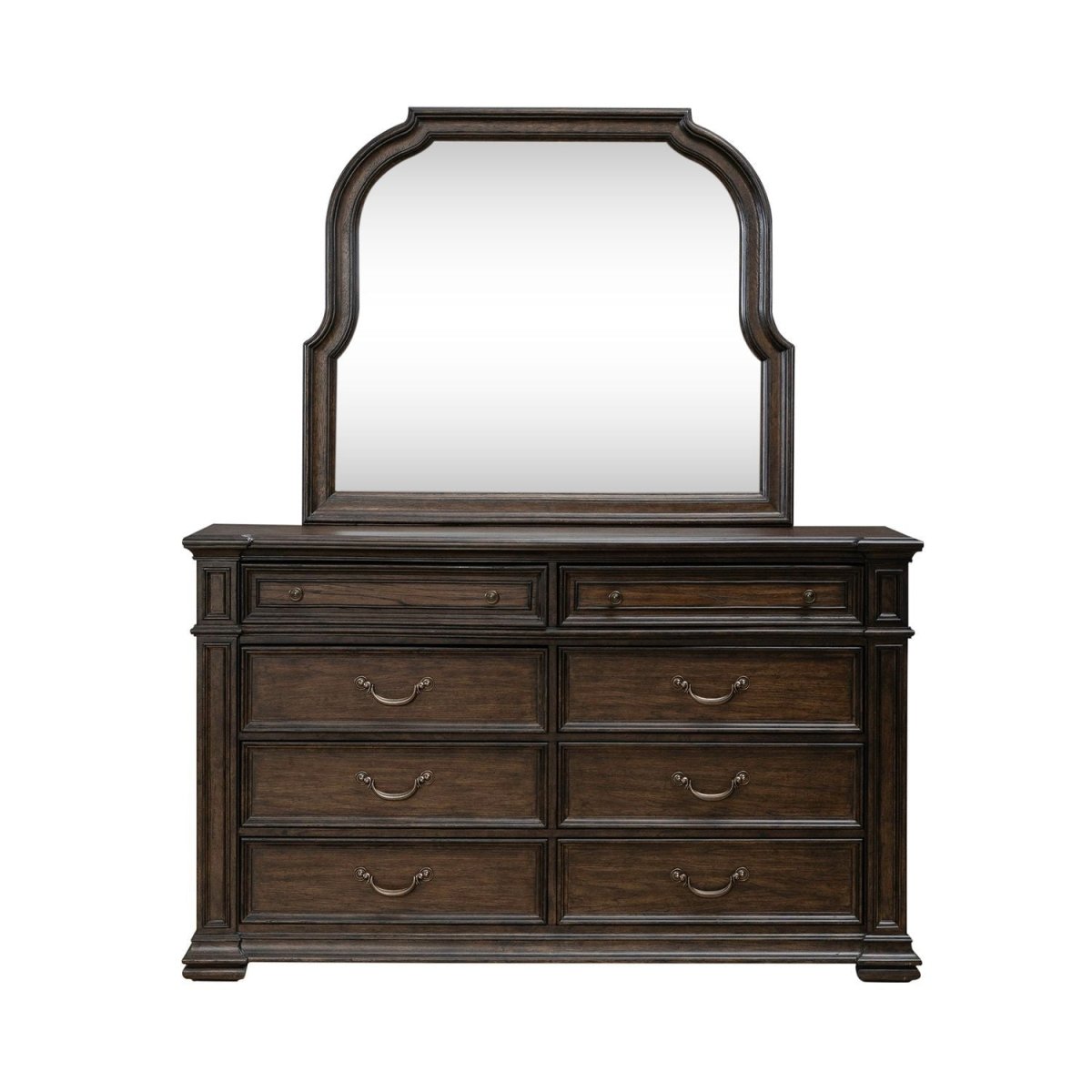 Provence Park - Dresser & Mirror - Brown Dresser & Mirror by Liberty Furniture - Walls Furniture & Mattress