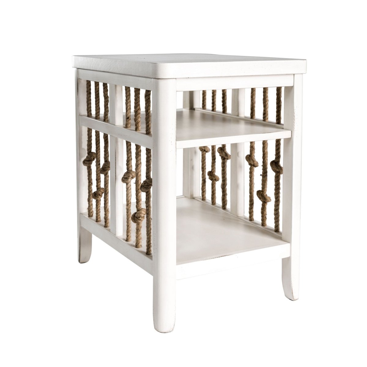 Dockside - Chair Side Table - White Chair Side Tables by Liberty Furniture - Walls Furniture & Mattress