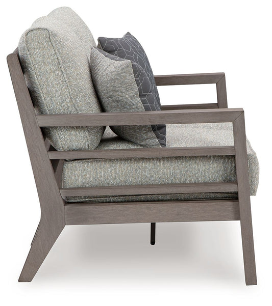 Hillside Barn - Loveseat W/Cushion - Gray / Brown Loveseats by Signature Design by Ashley® - Walls Furniture & Mattress