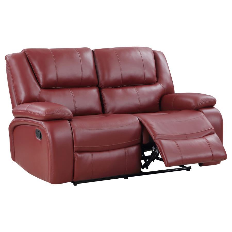 Camila - Upholstered Motion Reclining Loveseat Reclining Loveseats by Coaster Fine Furniture - Walls Furniture & Mattress