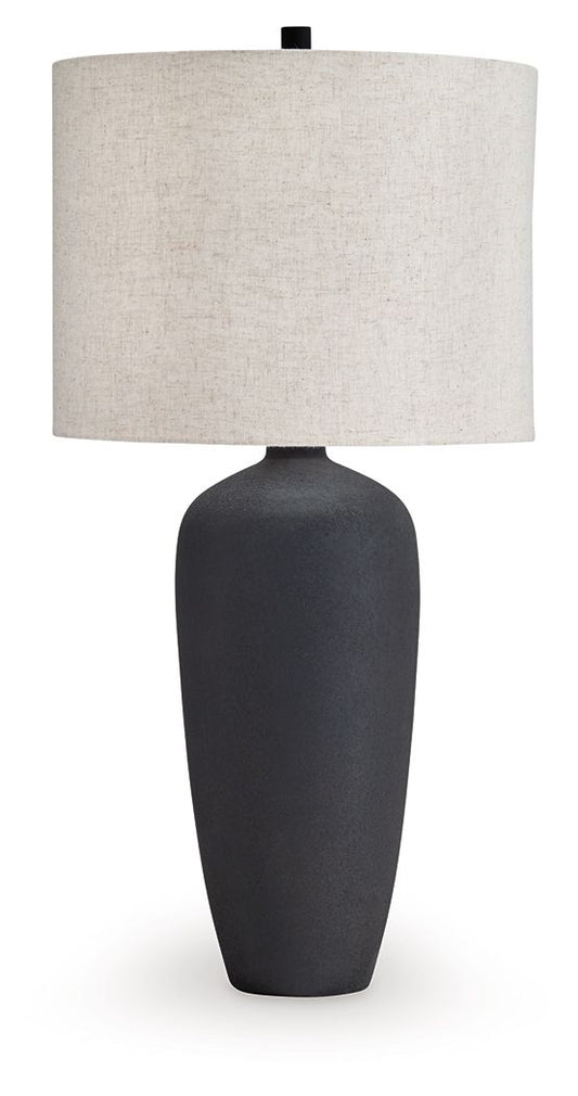 Ryenburg - Black - Metal Table Lamp Table Lamps by Signature Design by Ashley® - Walls Furniture & Mattress