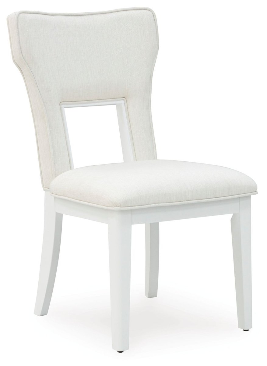 Chalanna - Dining Upholstered Side Chair (Set of 2) - White Chair Sets by Signature Design by Ashley® - Walls Furniture & Mattress