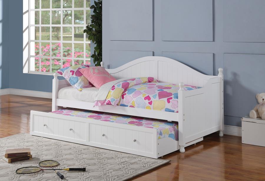 Julie Ann - Arched Back Day Bed With Trundle Daybeds by CoasterElevations - Walls Furniture & Mattress