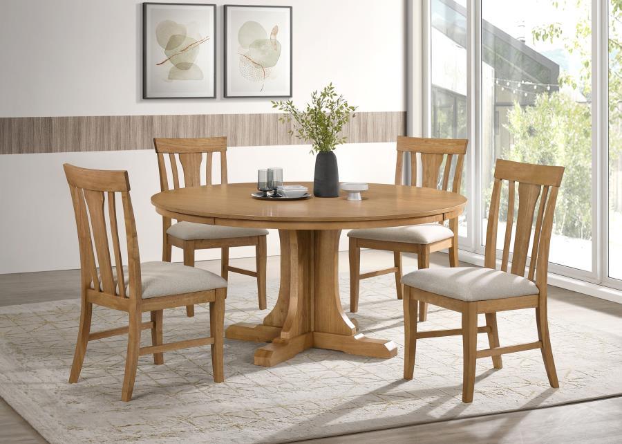Hartville - Round Dining Table Set 5 Piece Dining Room Sets by Coaster Fine Furniture - Walls Furniture & Mattress