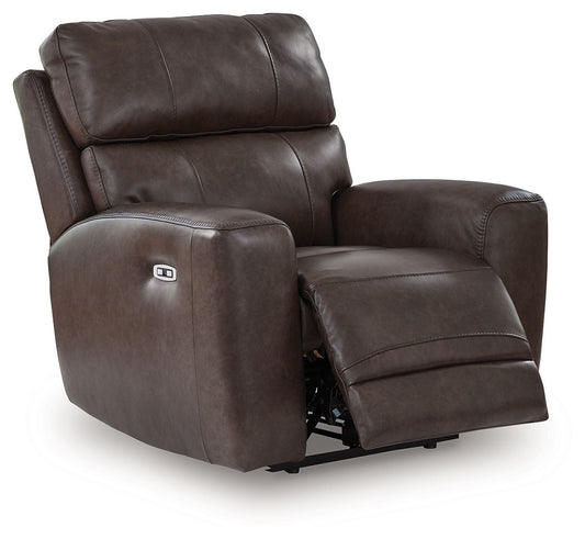 Crossplex - Power Recliner / Adjustable Headrest - Smoke Reclining Chairs by Signature Design by Ashley® - Walls Furniture & Mattress