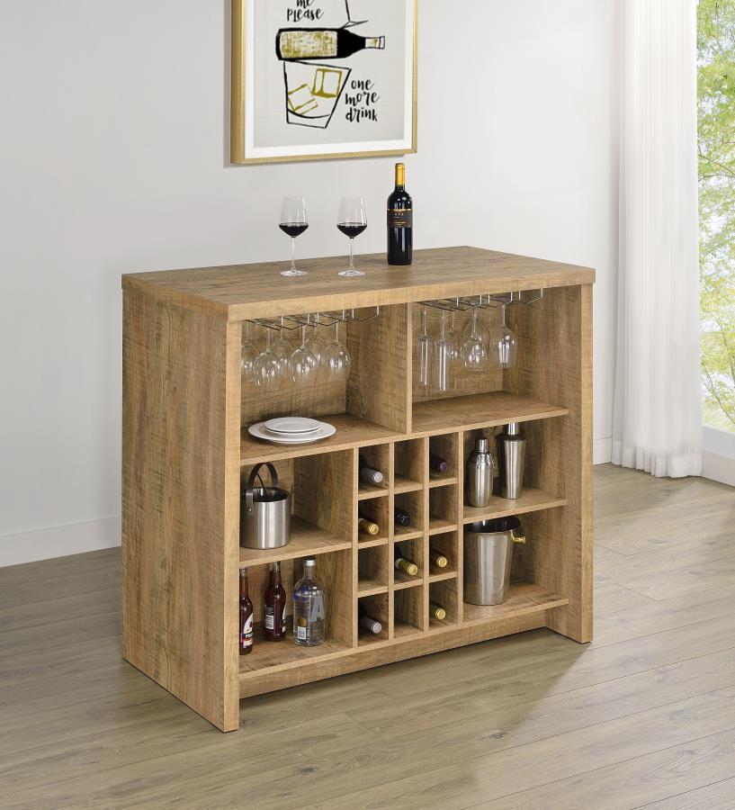 Topanga - Engineered Wood Freestanding Home Bar Home Bars by Coaster Fine Furniture - Walls Furniture & Mattress