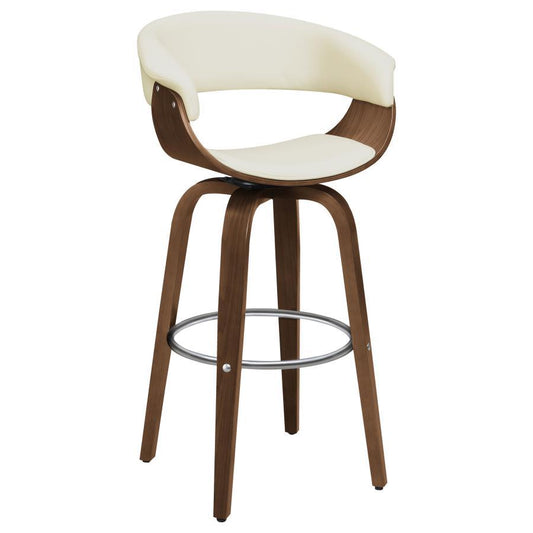 Zion - Upholstered Swivel Bar Stool Bar Height (28" - 30") by CoasterEssence - Walls Furniture & Mattress