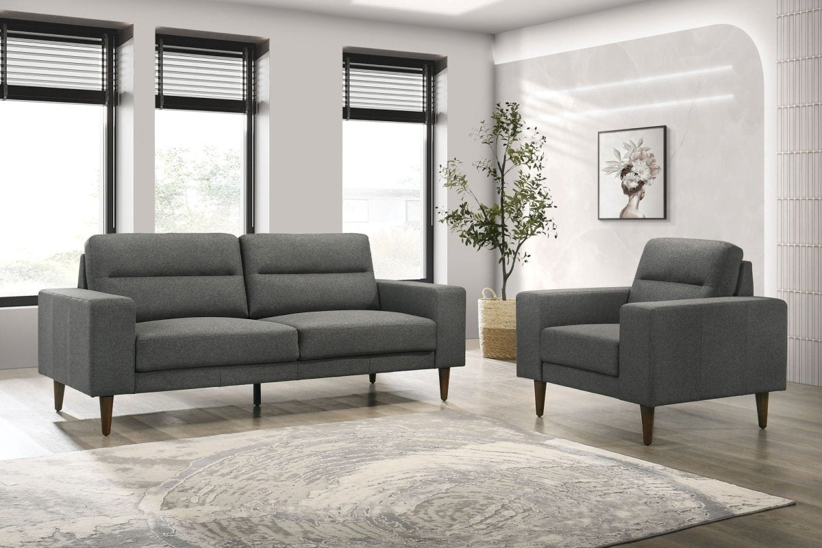Vale - 2 Piece Sofa & Chair - Gray 2 Piece Living Room Sets by New Classic - Walls Furniture & Mattress
