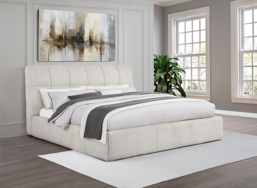 Nollet - Upholstered Platform Bed Upholstered Beds by Coaster Fine Furniture - Walls Furniture & Mattress