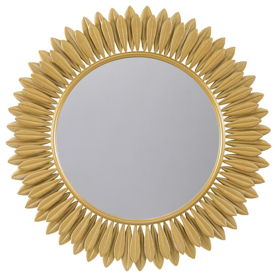 Tuscany - Sunburst Wall Mirror - Gold Wall Mirrors by Coaster Fine Furniture - Walls Furniture & Mattress