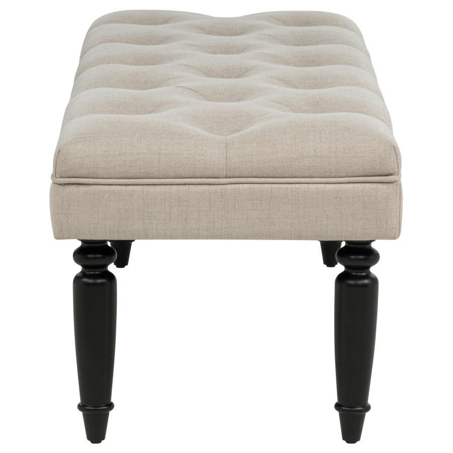 Marsha - 52" Upholstered Entryway Accent Bench - Latte Upholstered Benches by Coaster Fine Furniture - Walls Furniture & Mattress