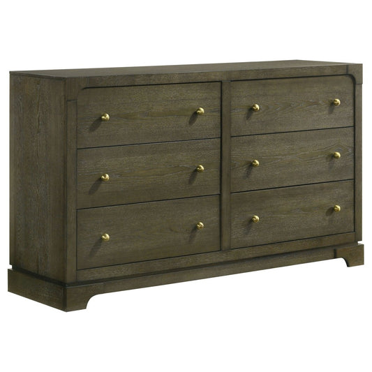 Gran Park - 6 - Drawer Dresser Cabinet Dressers by Coaster Fine Furniture - Walls Furniture & Mattress