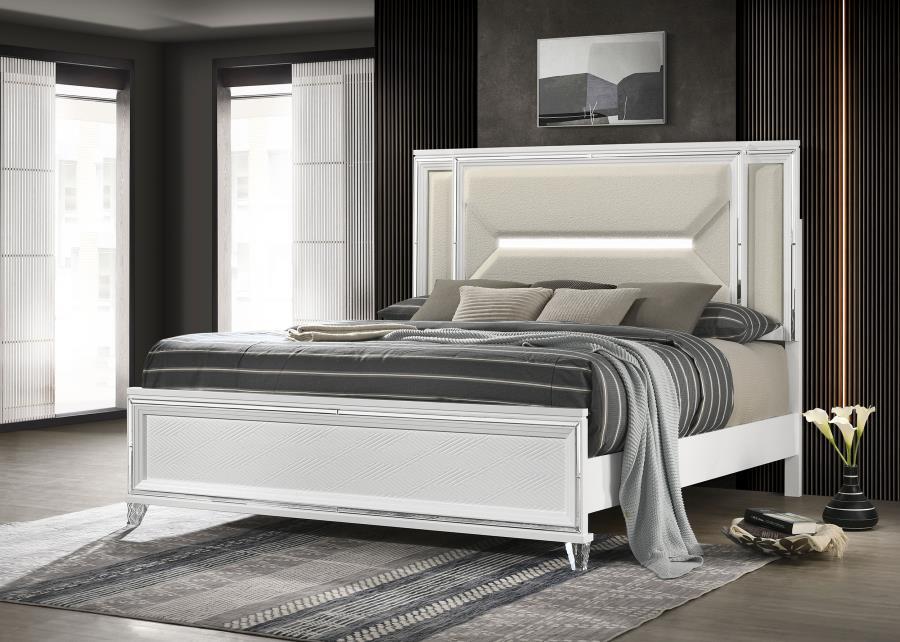 Marmore - Panel Bed LED Headboard Panel Beds by Coaster Fine Furniture - Walls Furniture & Mattress