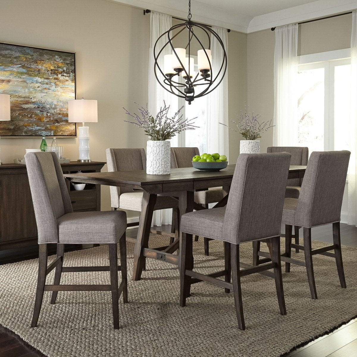 Double Bridge - Gathering Dining Table Set 5 Piece Dining Room Sets by Liberty Furniture - Walls Furniture & Mattress