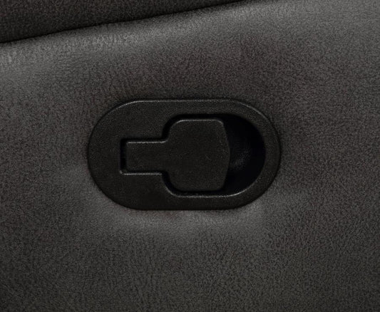 Lawrence - Upholstered Padded Arm Glider Recliner - Charcoal Glider Chairs by CoasterEveryday - Walls Furniture & Mattress