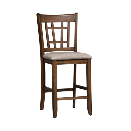 Santa Rosa - Lattice Back Counter Chair - Light Brown Counter Chairs by Liberty Furniture - Walls Furniture & Mattress