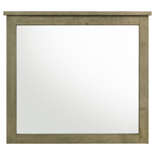 Hazlewood - Dresser Mirror - Vineyard Oak Bedroom Mirrors by Coaster Fine Furniture - Walls Furniture & Mattress