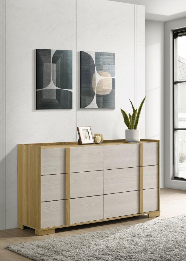 Hyland - 6 - Drawer Dresser Dresser & Mirror by Coaster Fine Furniture - Walls Furniture & Mattress