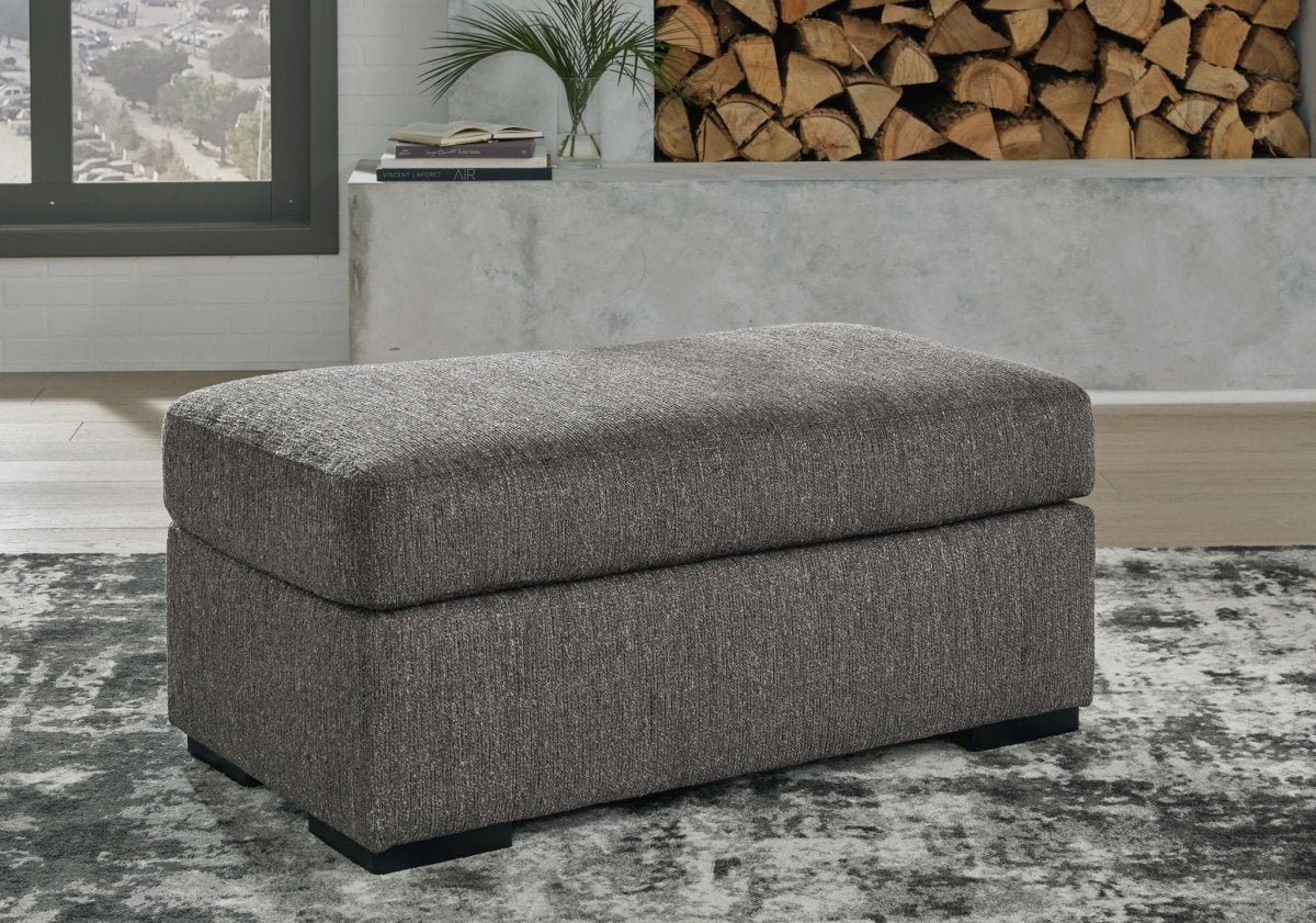 Gardiner - Ottoman - Pewter Upholstered Ottomans by Signature Design by Ashley® - Walls Furniture & Mattress