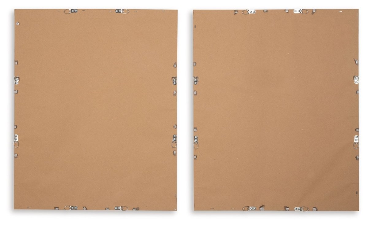 Holport - Wall Art Set (Set of 2) - Blue / White Framed Prints by Signature Design by Ashley® - Walls Furniture & Mattress