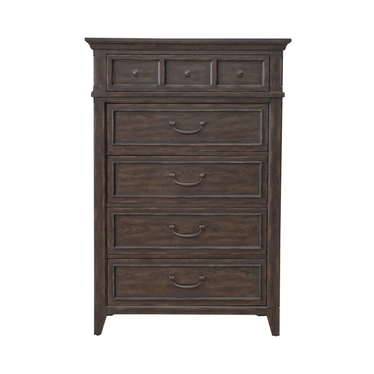Paradise Valley - 5 Drawer Chest - Dark Brown Accent Chests by Liberty Furniture - Walls Furniture & Mattress