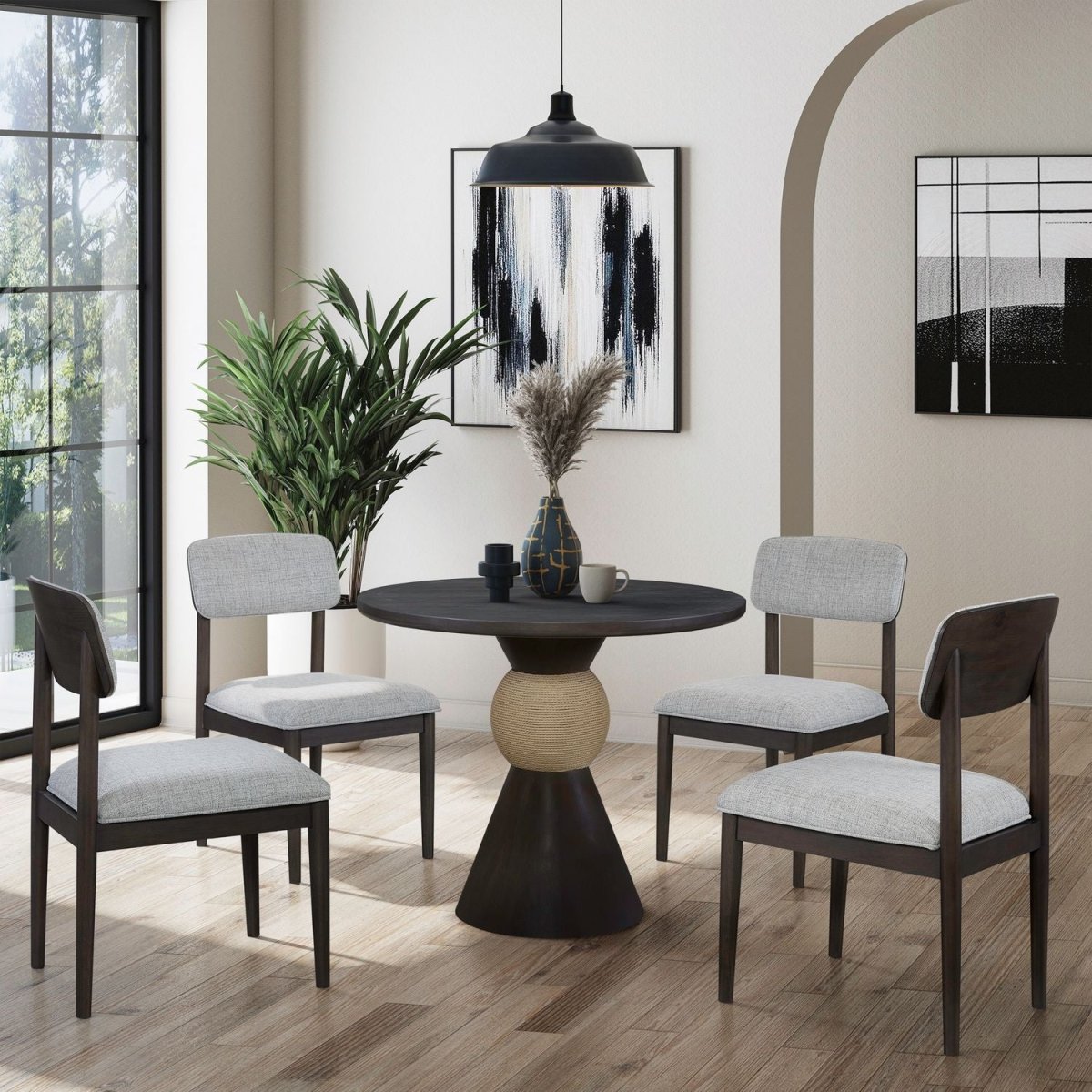 Briarcrest - 36" Round Table Set 5 Piece Dining Room Sets by Liberty Furniture - Walls Furniture & Mattress