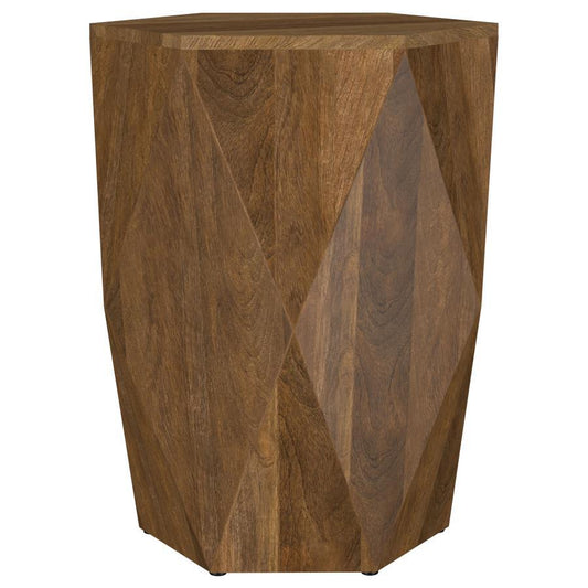 Zalika - Hexagonal Solid Mango Wood Table End Tables by Coaster Fine Furniture - Walls Furniture & Mattress